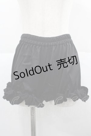 画像: NO.S PROJECT / フリルミニペチコート  黒 I-25-12-18-094-LO-PA-SA-ZI