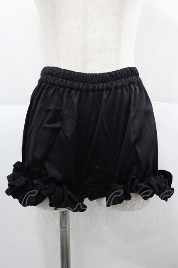 画像1: NO.S PROJECT / フリルミニペチコート  黒 I-25-12-18-094-LO-PA-SA-ZI (1)