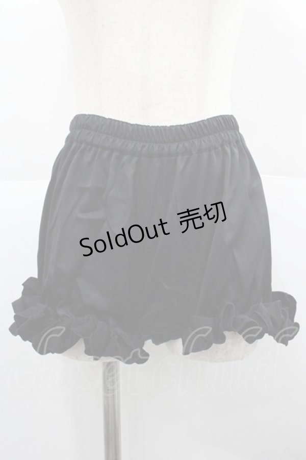 画像1: NO.S PROJECT / フリルミニペチコート  黒 I-25-12-18-094-LO-PA-SA-ZI (1)