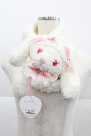 画像: BABY,THE STARS SHINE BRIGHT / うさくみゃマフラー  白 I-25-12-18-096-BA-ZA-SA-ZI