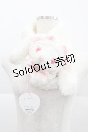 画像: BABY,THE STARS SHINE BRIGHT / うさくみゃマフラー  白 I-25-12-18-096-BA-ZA-SA-ZI