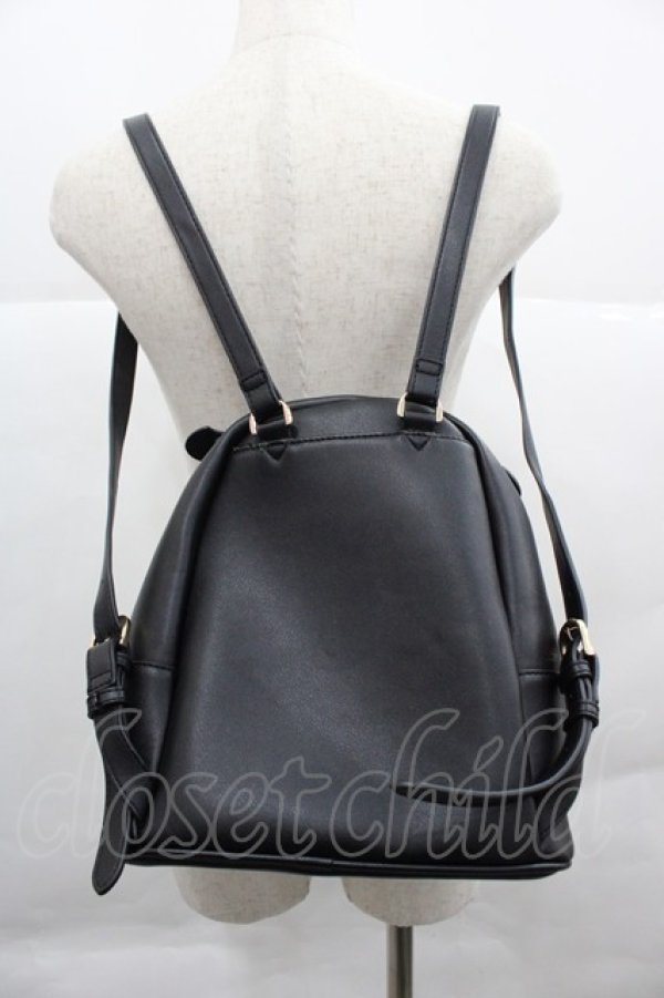 画像2: Maison de FLEUR / スタッズリュック  黒Ｘゴールド I-25-12-18-097-LO-BG-SA-ZI (2)