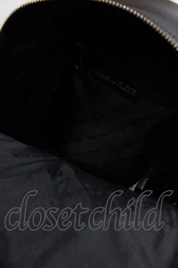画像3: Maison de FLEUR / スタッズリュック  黒Ｘゴールド I-25-12-18-097-LO-BG-SA-ZI (3)