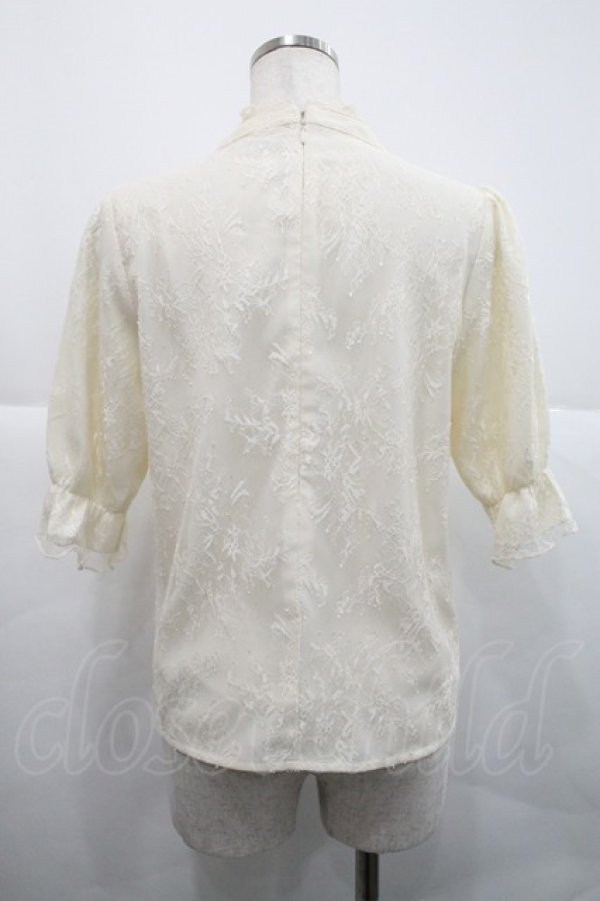 画像2: Amavel / ガーリーフリルデコルテオープンブラウス  アイボリー I-25-12-18-015-CA-BL-SA-ZI (2)