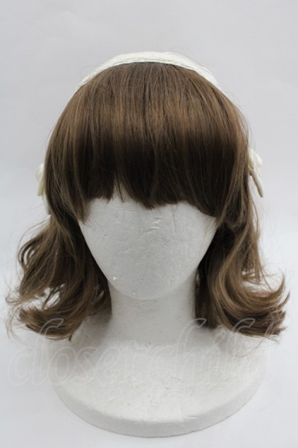 画像2: m petit by misako / AM*NIヘッドドレスA  アイボリー I-25-12-18-103-LO-AC-SA-ZI (2)