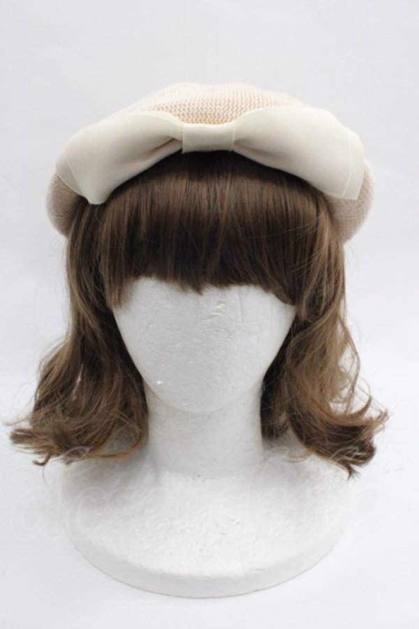 画像1: m petit by misako / AMリボンサーモベレー  アイボリー I-25-12-18-105-LO-AC-SA-ZI (1)