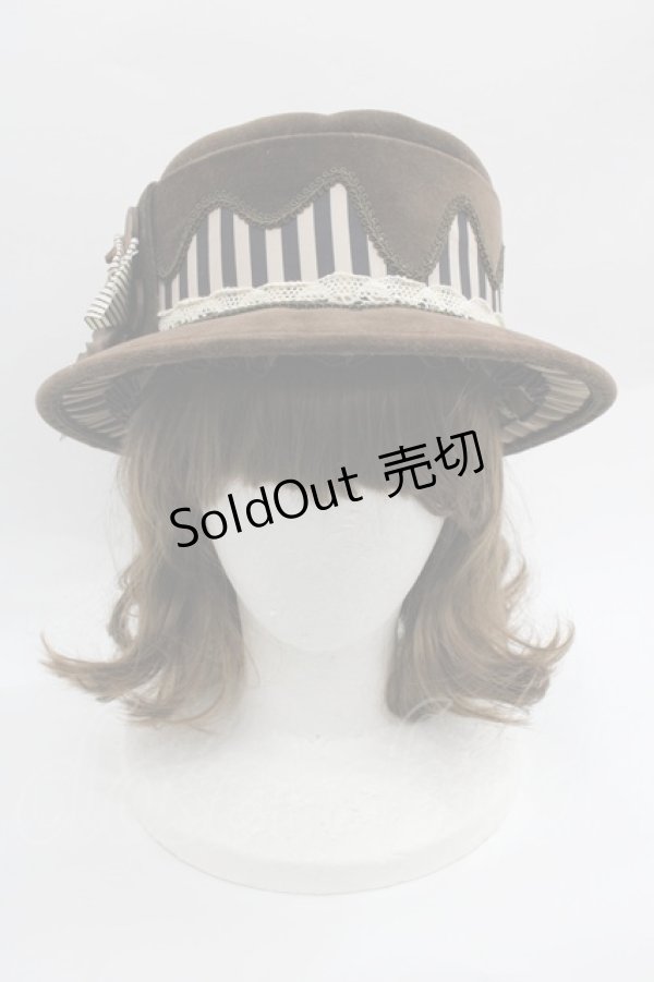 画像2: Hoshibako Works / パティシエの休日 ショコラティエパン帽子ハット&クリップセット  ブラウン I-25-12-18-108-LO-AC-SA-ZI (2)