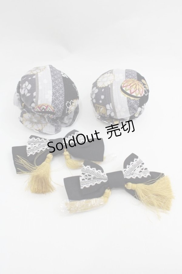 画像1: metamorphose / いろどり花てまり おだんごカバーセット  くろつち I-25-12-18-109-ME-ZA-SA-ZI (1)