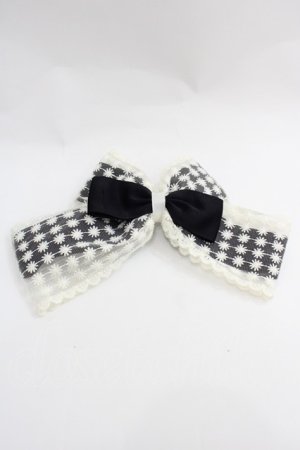 画像: m petit by misako / TT*AMリボンクリップ  ブラック I-25-12-18-111-LO-AC-SA-ZI