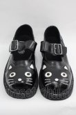 画像1: TUK / ねこシューズ UKW8 黒Ｘ白 I-25-12-18-119-PU-SH-SA-ZI (1)