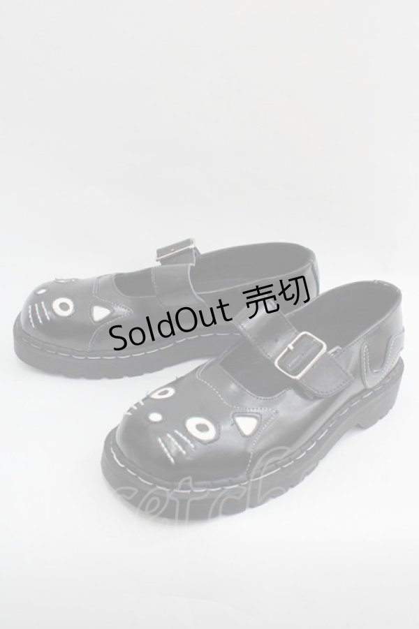 画像3: TUK / ねこシューズ UKW8 黒Ｘ白 I-25-12-18-119-PU-SH-SA-ZI (3)