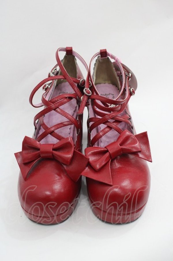 画像1: BABY,THE STARS SHINE BRIGHT / ハニークロスシューズ M 赤 I-25-12-18-121-BA-SH-SA-ZI (1)