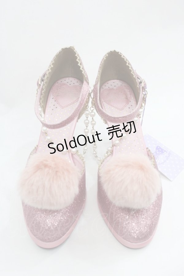 画像1: Angelic Pretty / Fantasticグリッターシューズ M ピンク I-25-12-18-122-AP-SH-SA-ZI (1)