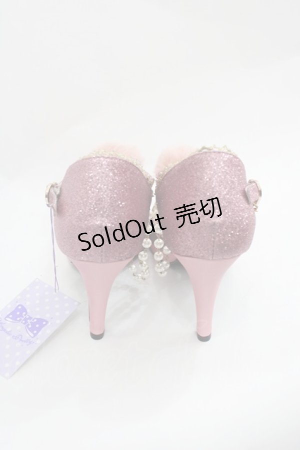 画像2: Angelic Pretty / Fantasticグリッターシューズ M ピンク I-25-12-18-122-AP-SH-SA-ZI (2)