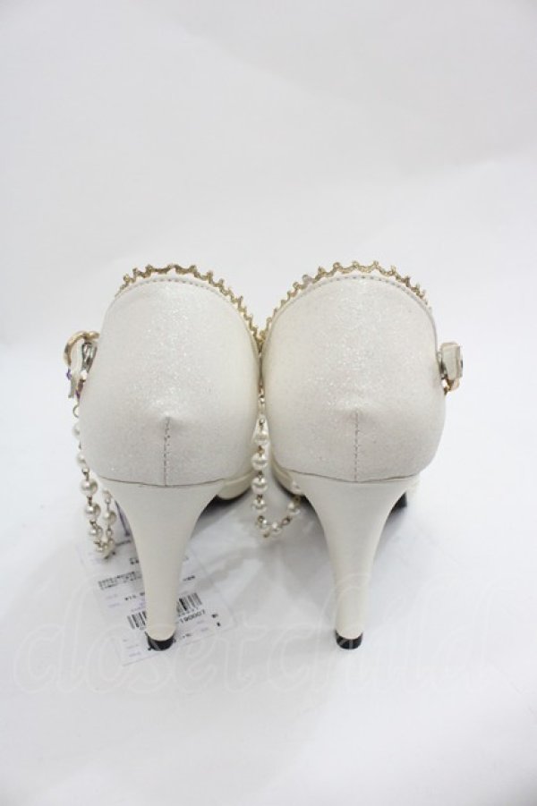 画像2: Angelic Pretty / Fantasticグリッターシューズ M 白 I-25-12-18-123-AP-SH-SA-ZI (2)