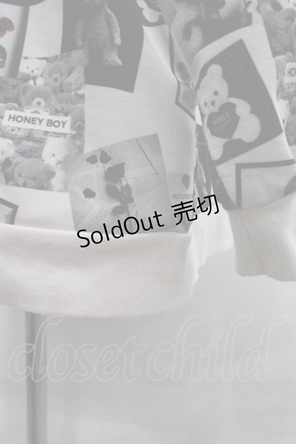 画像3: Honey Cinnamon / 写真風総柄パーカー  ピンクＸ黒 I-25-12-18-018-LO-TO-SA-ZI (3)