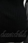 画像3: alice auaa / リブニット&ジョーゼットC/S 3 黒 I-25-12-18-022-AA-TO-SA-ZI (3)