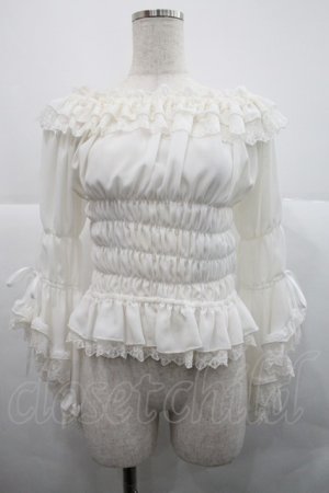 画像: Vallee lys / Blossom Breeze Blouse  白 I-25-12-18-024-GO-BL-SA-ZI