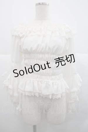 画像: Vallee lys / Blossom Breeze Blouse  白 I-25-12-18-024-GO-BL-SA-ZI