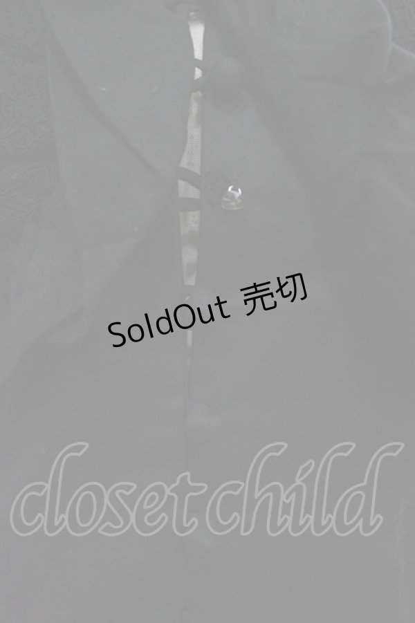 画像4: alice auaa / バルーンフリルくるみボタンブラウス 3 黒 I-25-12-18-025-AA-BL-SA-ZI (4)