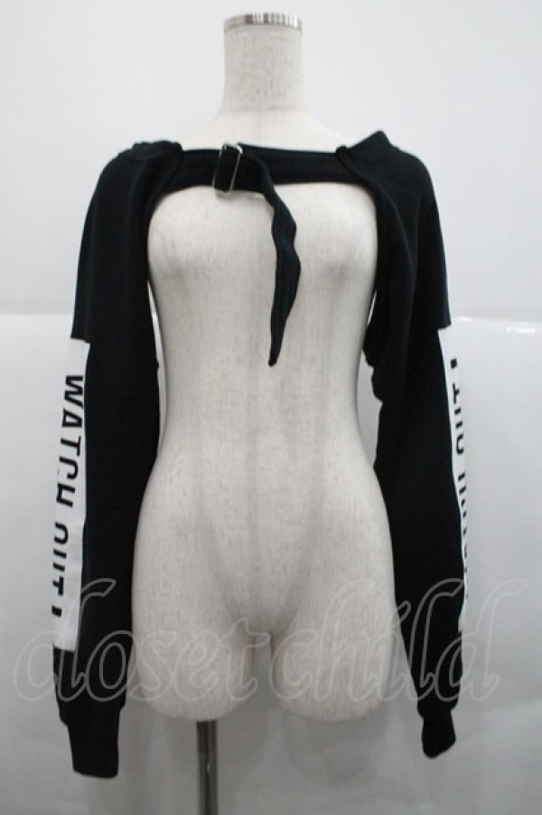 画像1: MILKBOY / BOYSスリーブ  黒Ｘ白 I-25-12-18-027-MB-TO-SA-ZI (1)