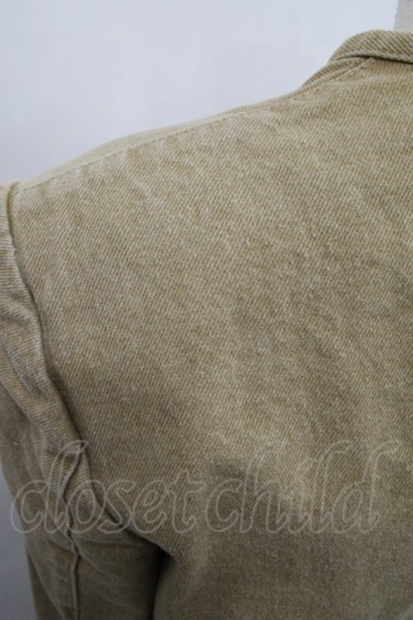 画像3: INGEBORG / ノーカラーチノジャケット  ベージュ I-25-12-18-032-LO-JA-SA-ZI (3)