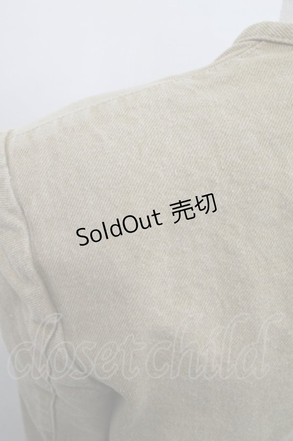 画像3: INGEBORG / ノーカラーチノジャケット  ベージュ I-25-12-18-032-LO-JA-SA-ZI (3)