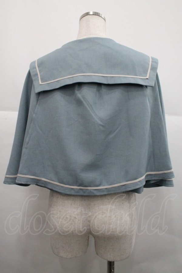 画像2: Kurumi Collaboration / マリンアカデミアケープ  サックス I-25-12-18-033-LO-JA-SA-ZI (2)