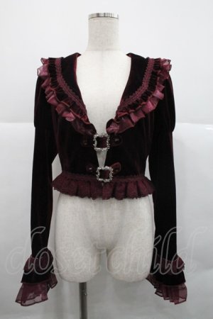 画像: MORY HITOMI（海外ロリータブランド） / Rose Knight 3.0 ラペルコート M ボルドー I-25-12-18-037-LO-JA-SA-ZI