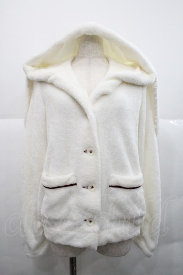 画像1: NO.S PROJECT / うさみみフードボアジャケット  白 I-25-12-18-038-LO-JA-SA-ZI (1)