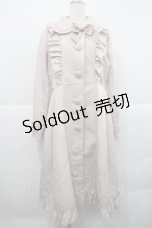 画像: axes femme kawaii / ガーリーリボントレンチコート  ピンク I-25-12-18-039-AX-CO-SA-ZI