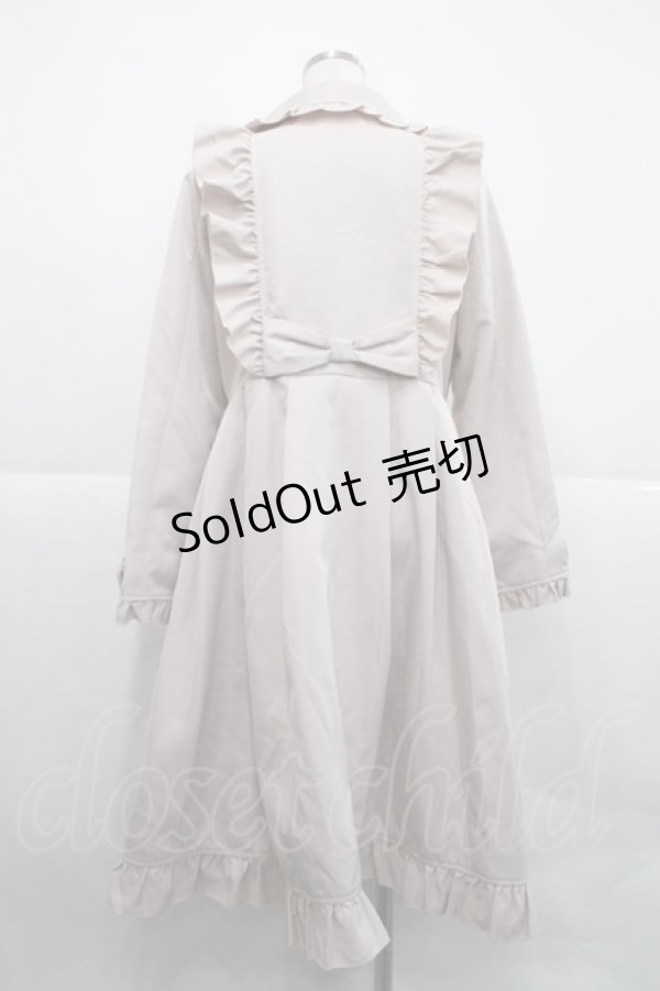 画像2: axes femme kawaii / ガーリーリボントレンチコート  ピンク I-25-12-18-039-AX-CO-SA-ZI (2)