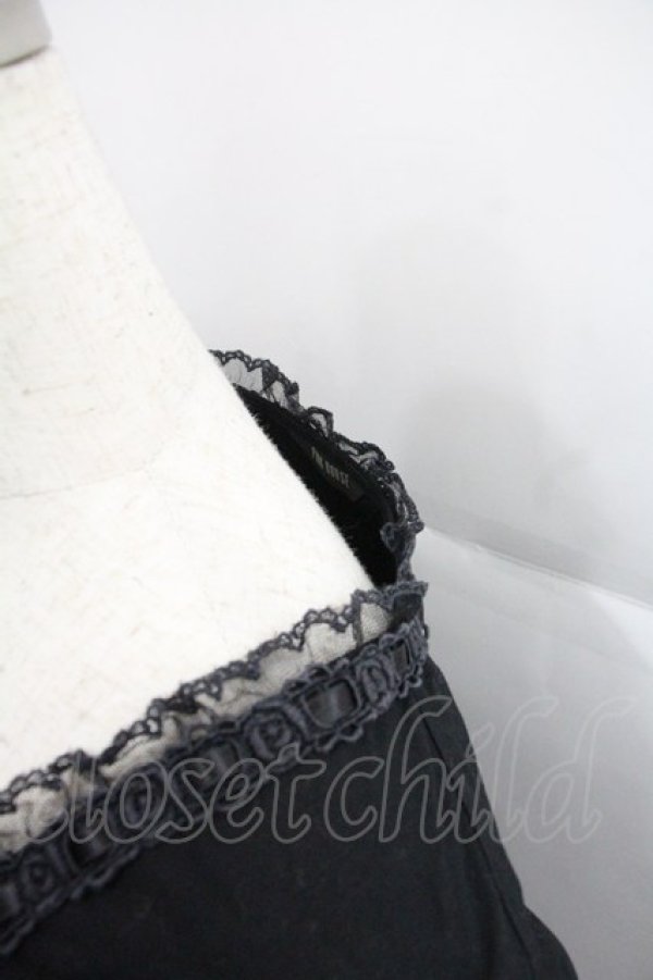 画像3: PINK HOUSE / ローズレース長袖ブラウス  黒 I-25-12-22-045-LO-BL-SA-ZI (3)