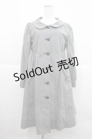 画像: Emily Temple cute / シャーリングギンガムコート  ブラックチェック I-25-12-22-051-ET-CO-SA-ZI