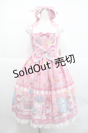 画像: Angelic Pretty / Toy's Donut DinerジャンパースカートSet  ピンク I-25-12-22-052-AP-OP-SA-ZI