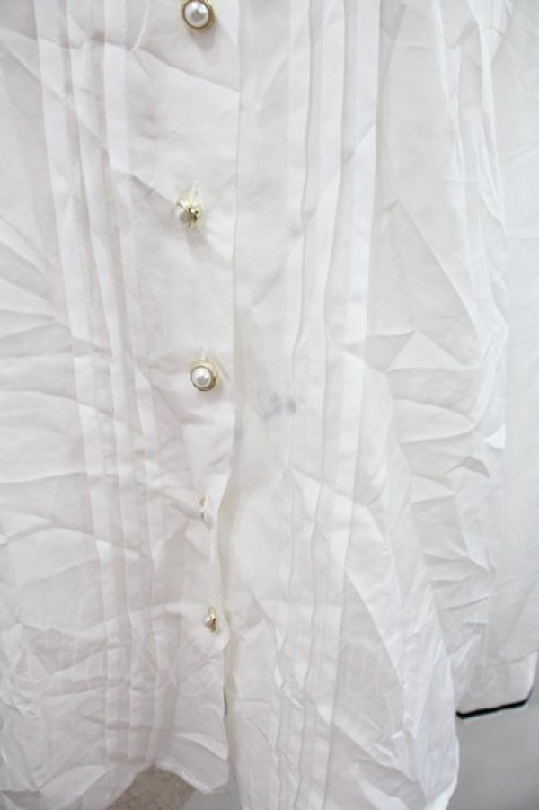 画像2: Amavel / タイ付きセーラーブラウス  白Ｘ黒 I-25-12-22-006-CA-BL-SA-ZI (2)