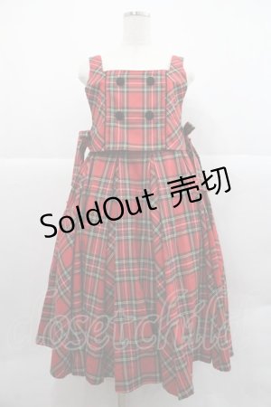 画像: Angelic Pretty / 図書館ジャンパースカート  赤 I-25-12-22-053-AP-OP-SA-ZI