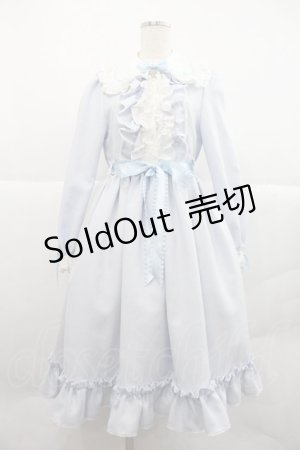 画像: ALICE and the PIRATES / ナターシャリボンワンピース  サックスＸ白 I-25-12-22-054-PA-OP-SA-ZI