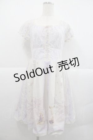 画像: Secret Honey / エンドロール地図柄ワンピース(ラプンツェルver)  ラベンダー I-25-12-22-057-CA-OP-SA-ZI