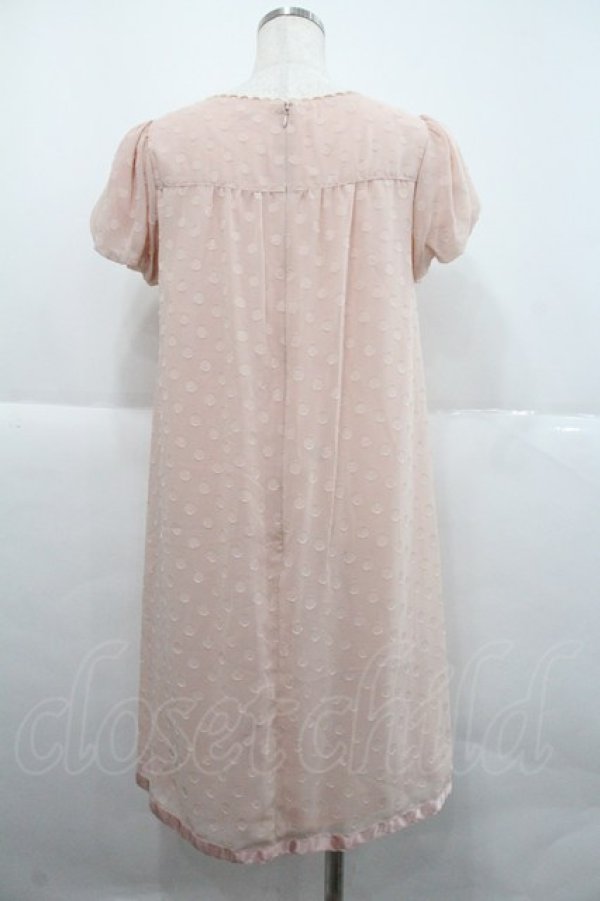 画像2: Emily Temple cute / 3つリボンドットワンピース  ピンク×ピンク I-25-12-22-061-ET-OP-SA-ZI (2)