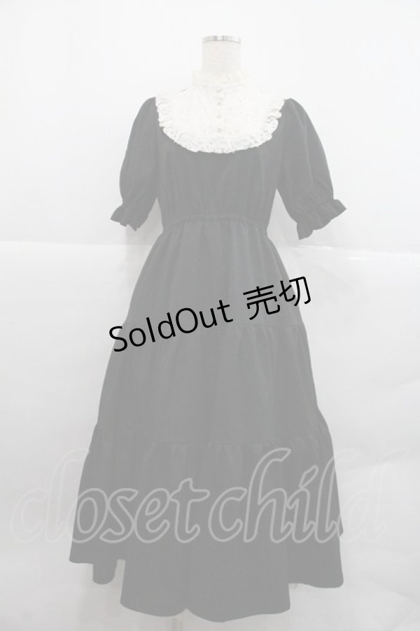 画像1: m petit by misako / TT*AMデシンヨークワンピース M 黒Ｘアイボリー I-25-12-22-064-LO-OP-SA-ZI (1)