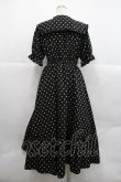 画像2: m petit by misako / 梨地水玉半袖ワンピース M 黒 I-25-12-22-066-LO-OP-SA-ZI (2)