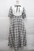 画像1: m petit by misako / チェックキリカエワンピース L 中黒 I-25-12-22-067-LO-OP-SA-ZI (1)