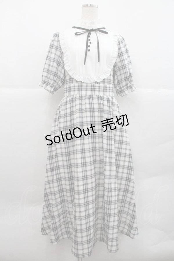 画像1: m petit by misako / チェックキリカエワンピース L 中黒 I-25-12-22-067-LO-OP-SA-ZI (1)