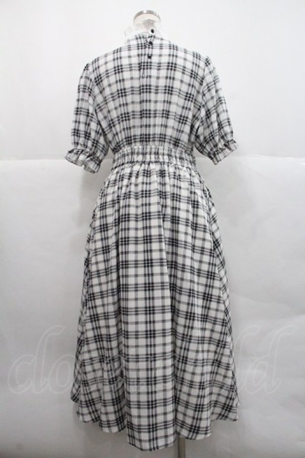 画像2: m petit by misako / チェックキリカエワンピース L 中黒 I-25-12-22-067-LO-OP-SA-ZI (2)