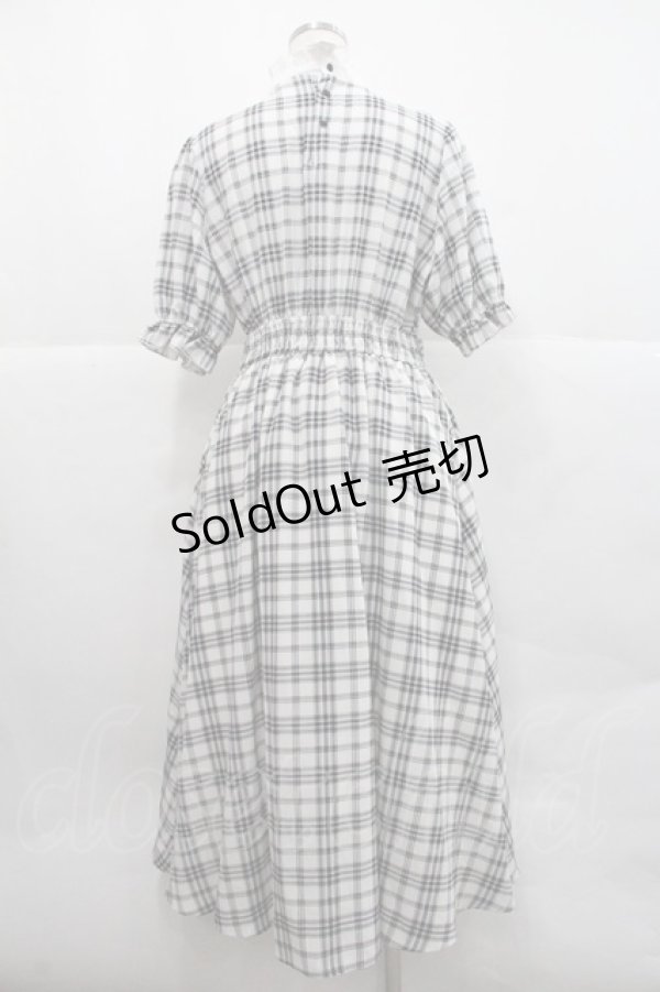 画像2: m petit by misako / チェックキリカエワンピース L 中黒 I-25-12-22-067-LO-OP-SA-ZI (2)