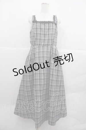 画像: m petit by misako / スクエアネックジャンパースカート LL 黒 I-25-12-22-071-LO-OP-SA-ZI