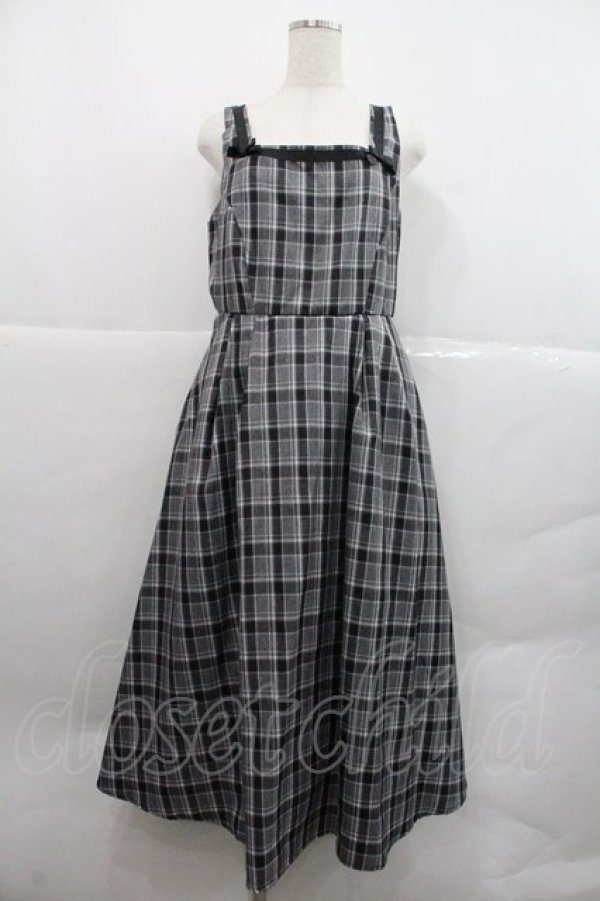 画像1: m petit by misako / スクエアネックジャンパースカート LL 黒 I-25-12-22-071-LO-OP-SA-ZI (1)