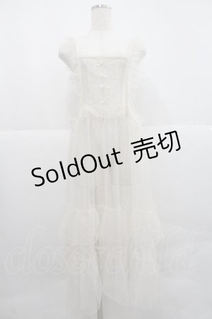 画像: m petit by misako / ドットチュールエプロン L アイボリー I-25-12-22-072-LO-OP-SA-ZI