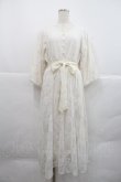 画像1: axes femme / ボリューム袖総レースワンピース Ｆ 生成り I-25-12-22-073-AX-OP-TE-ZI (1)